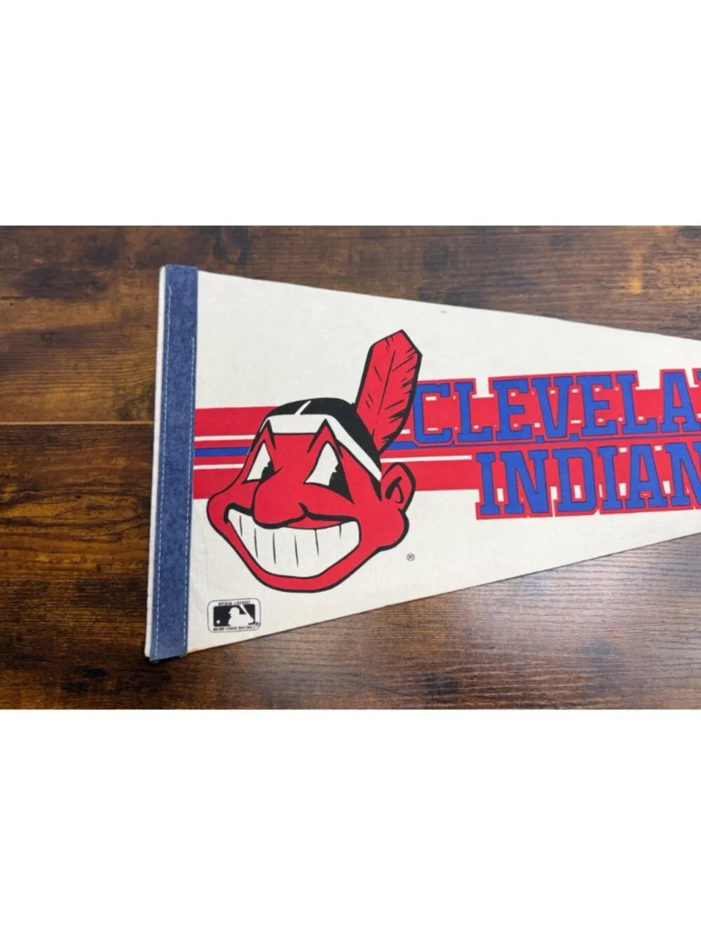 Cleveland Indians Vintage MLB Licensed Pennant With Chief Wahoo Logo 30 inches